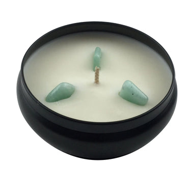 Amazonite Crystal Infused Soy Wax Candle-Your Soul Place